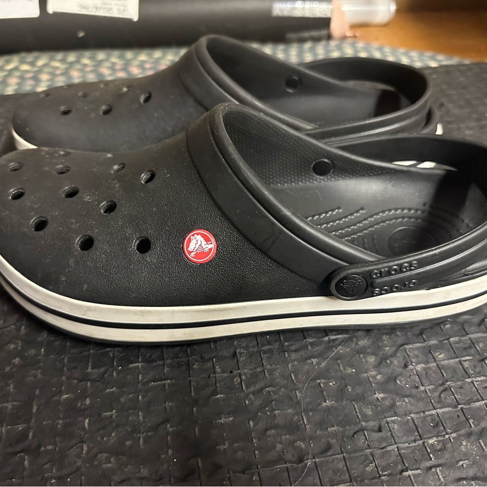 Men’s Crocs Slides  Size 12 Black.